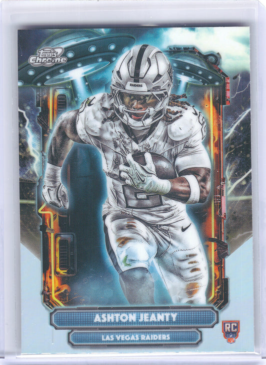 2025 Topps Chrome Cosmic #ET-3 Ashton Jeanty Extraterrestrial Talent Las Vegas Raiders