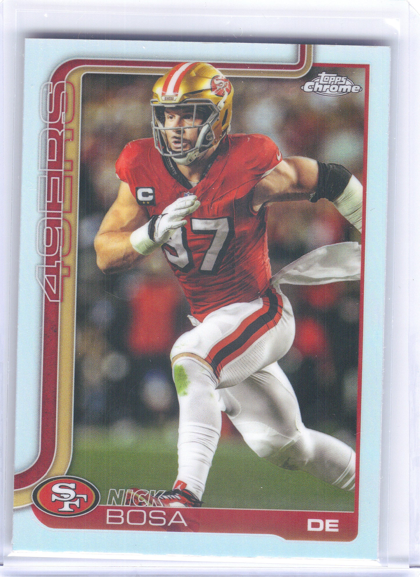 2025 Topps Chrome #264 Nick Bosa Refractor San Francisco 49ers