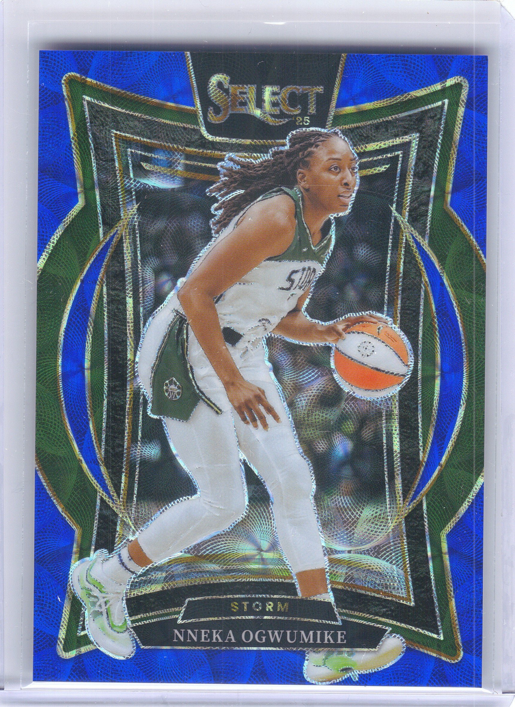 2025 Panini Select WNBA #80 Nneka Ogwumike Blue Scope Prizms #/199 Seattle Storm SN