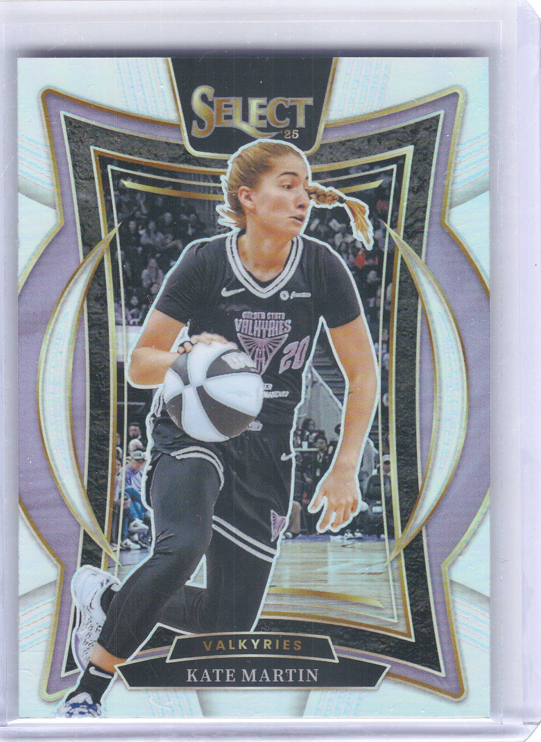 2025 Panini Select WNBA #89 Kate Martin Silver Prizms Golden State Valkyries