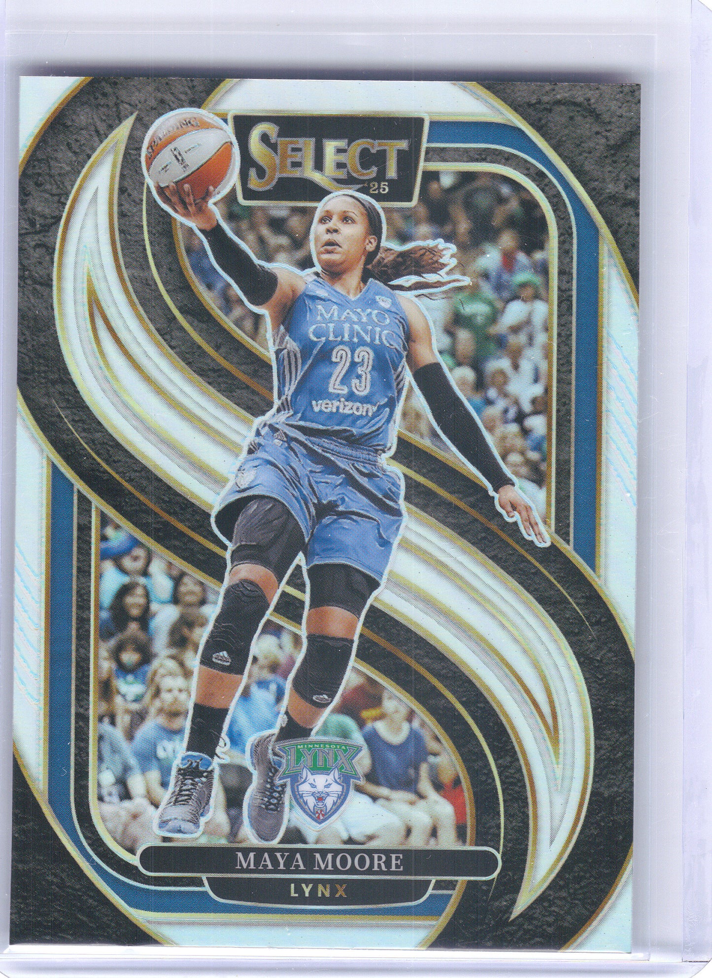 2025 Panini Select WNBA #119 Maya Moore Silver Prizms Minnesota Lynx