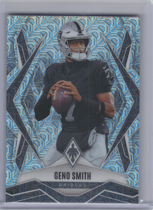 2025 Panini Phoenix #78 Geno Smith Silver Mojo Prizm Las Vegas Raiders