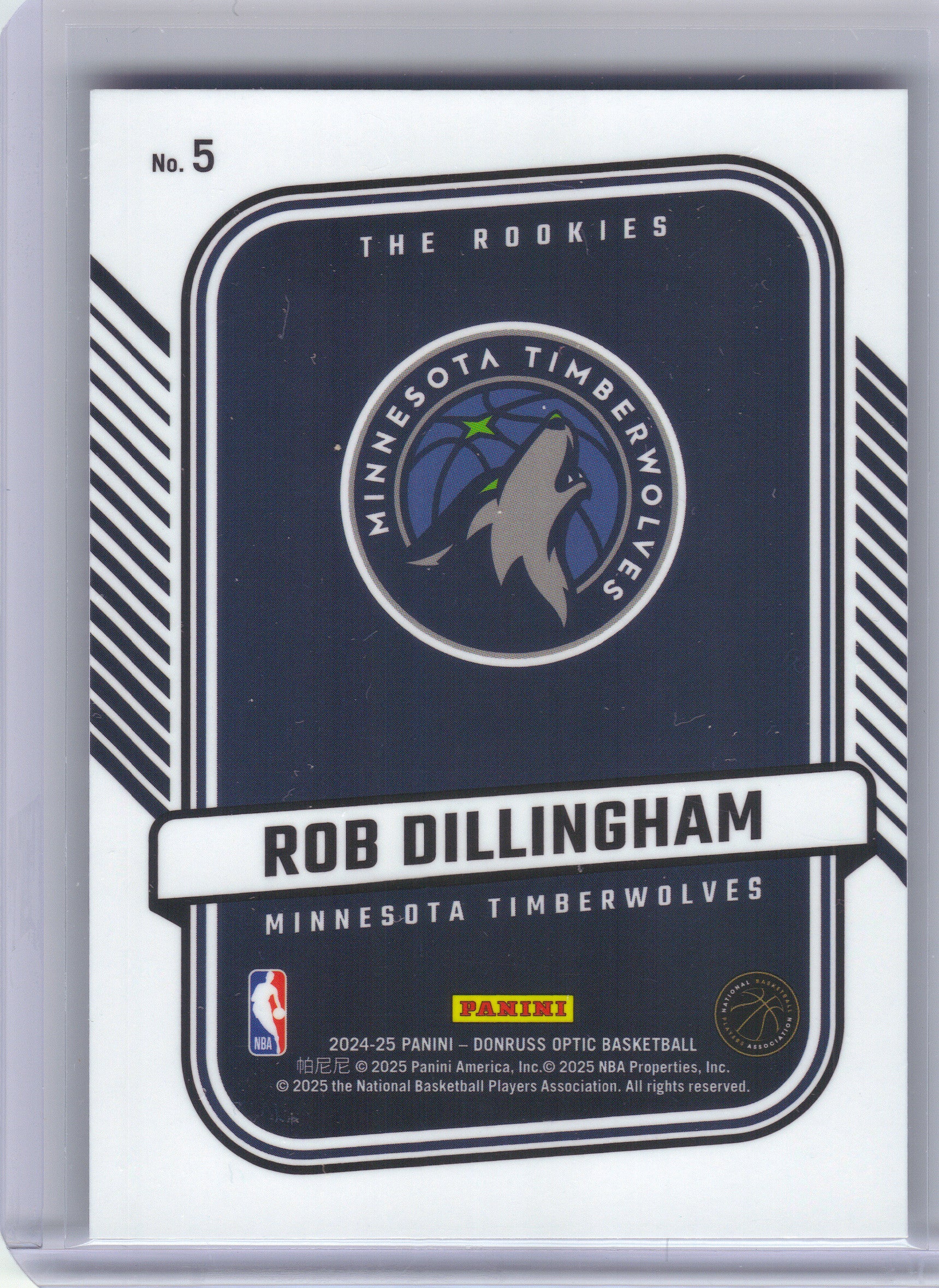 2024-25 Donruss Optic #5 Rob Dillingham The Rookies Minnesota Timberwolves