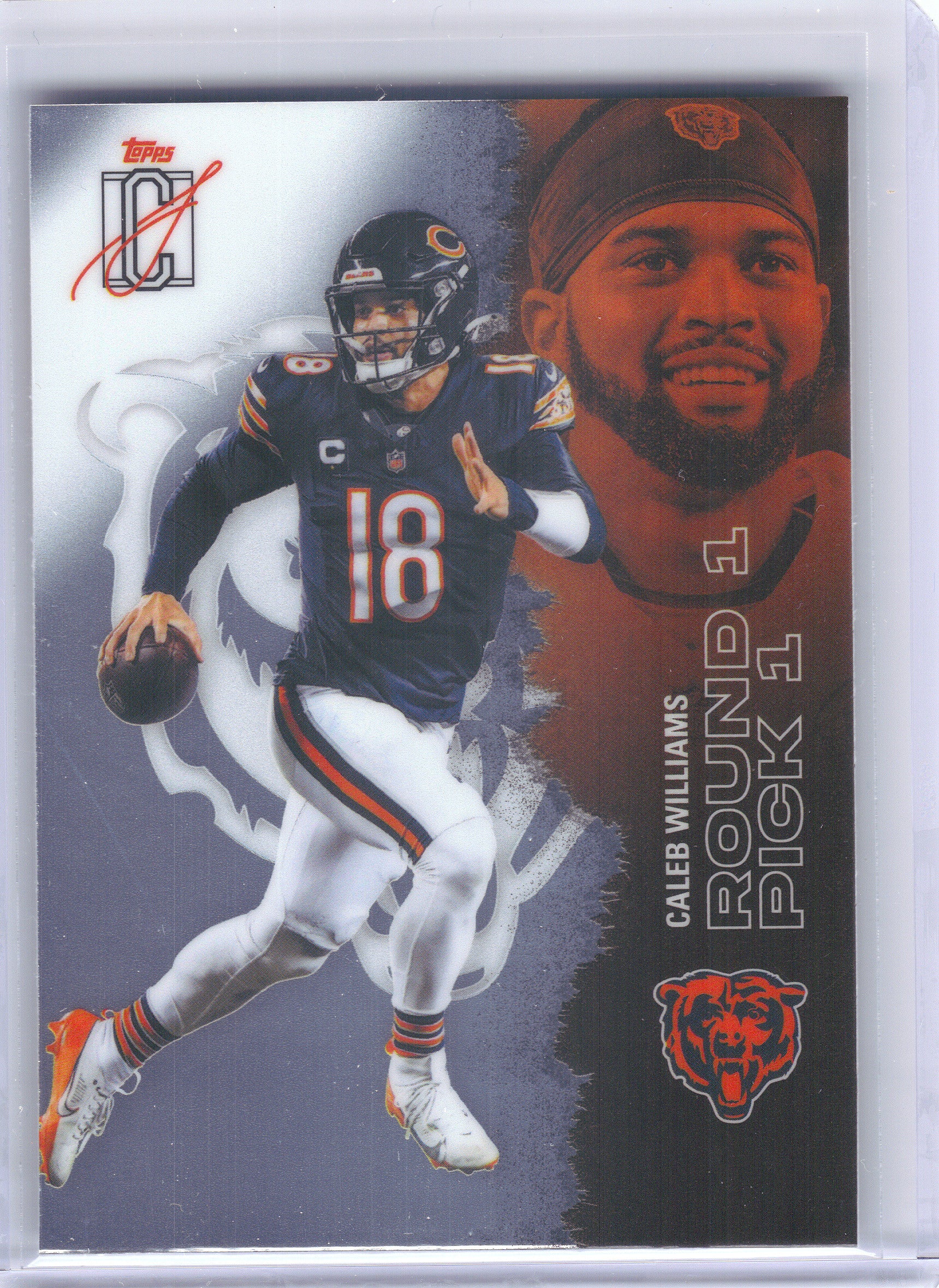 2025 Topps Signature Class #11 Caleb Williams Chrome Chicago Bears