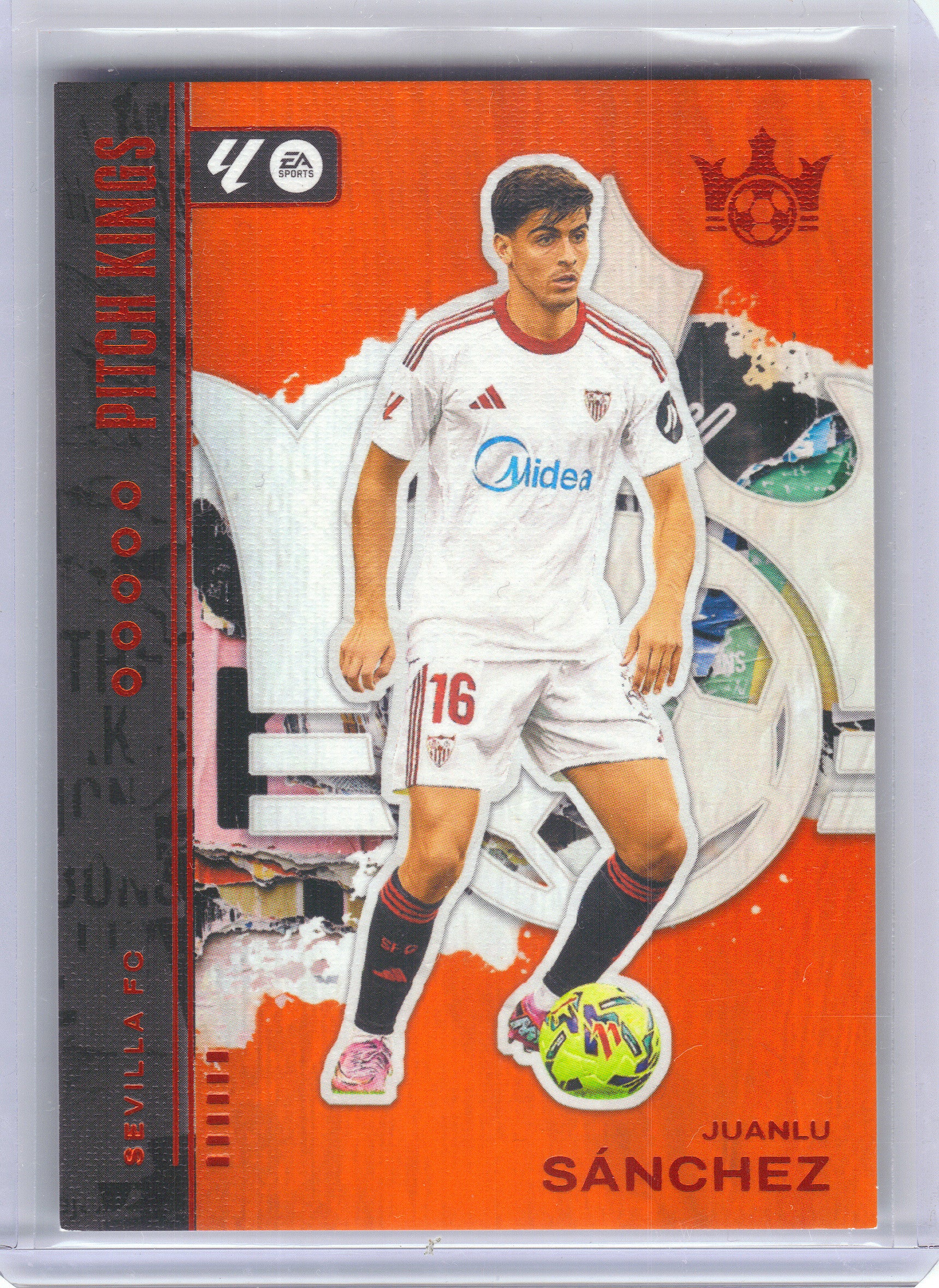 2025-26 Panini Select La Liga #82 Juanlu Sanchez Orange #/75 Sevilla SN