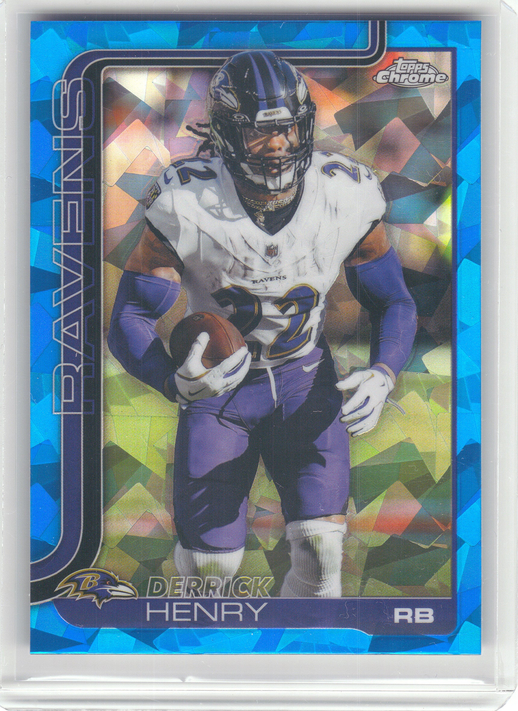 2025 Topps Chrome Sapphire Edition #25 Derrick Henry Baltimore Ravens