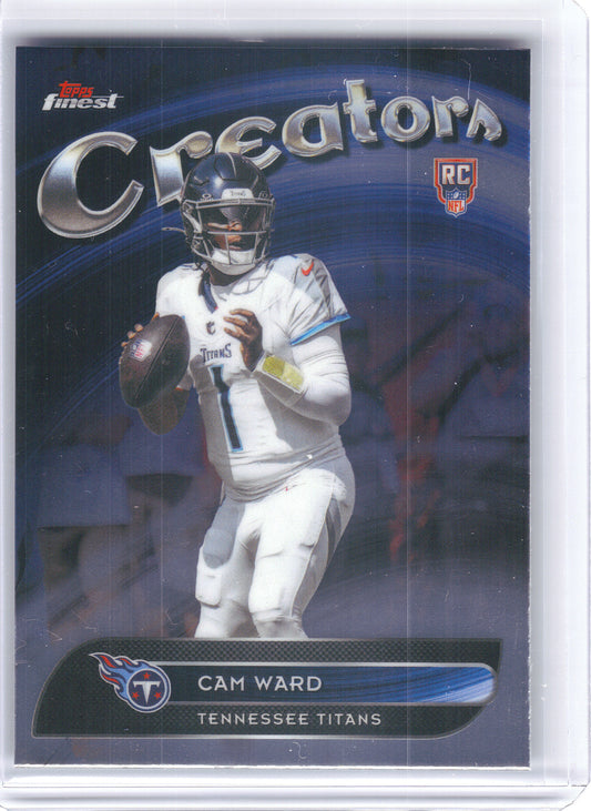 2025 Finest #CR-29 Cam Ward Creators Tennessee Titans