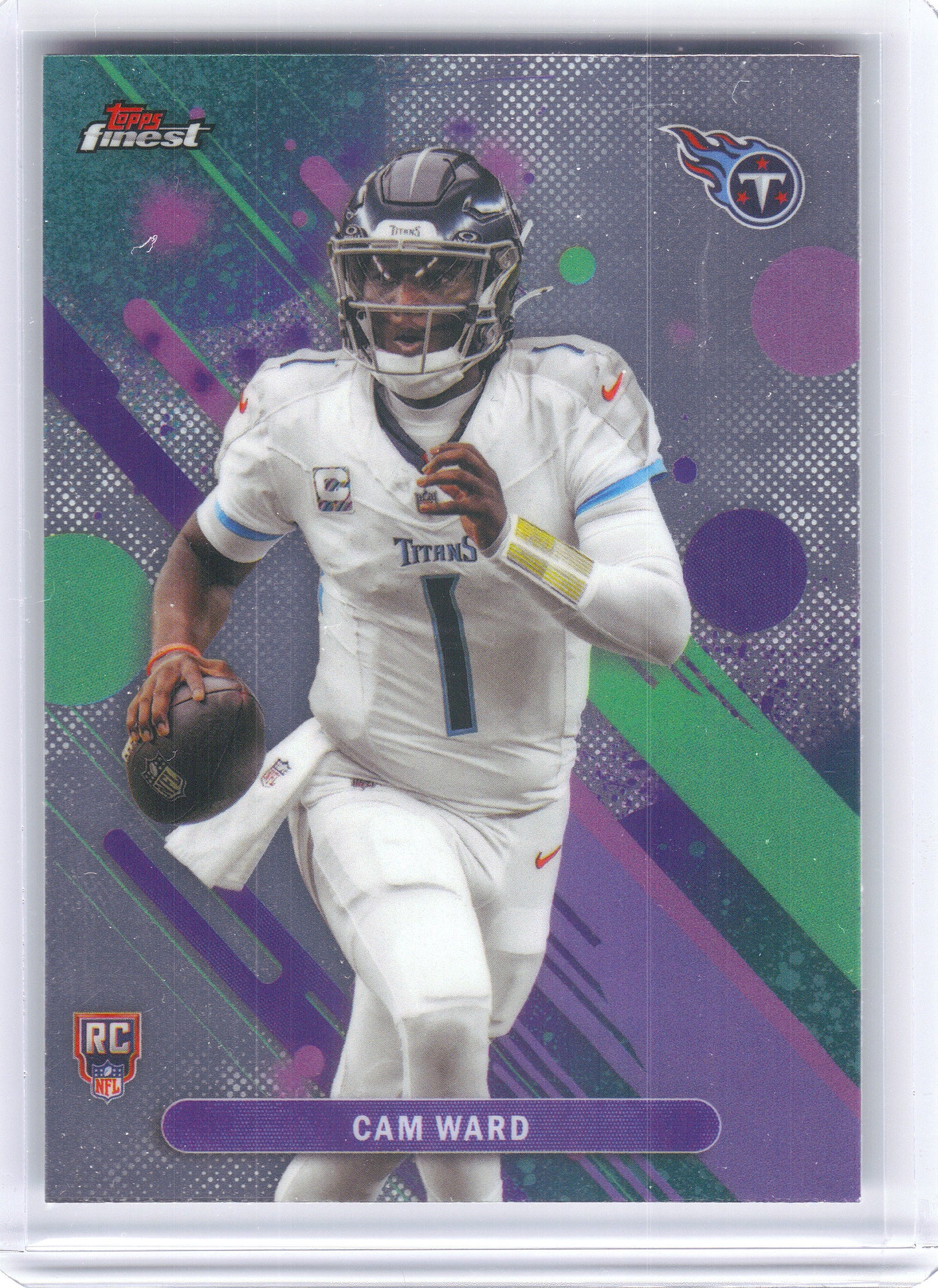 2025 Finest #1 Cam Ward Tennessee Titans Rookie