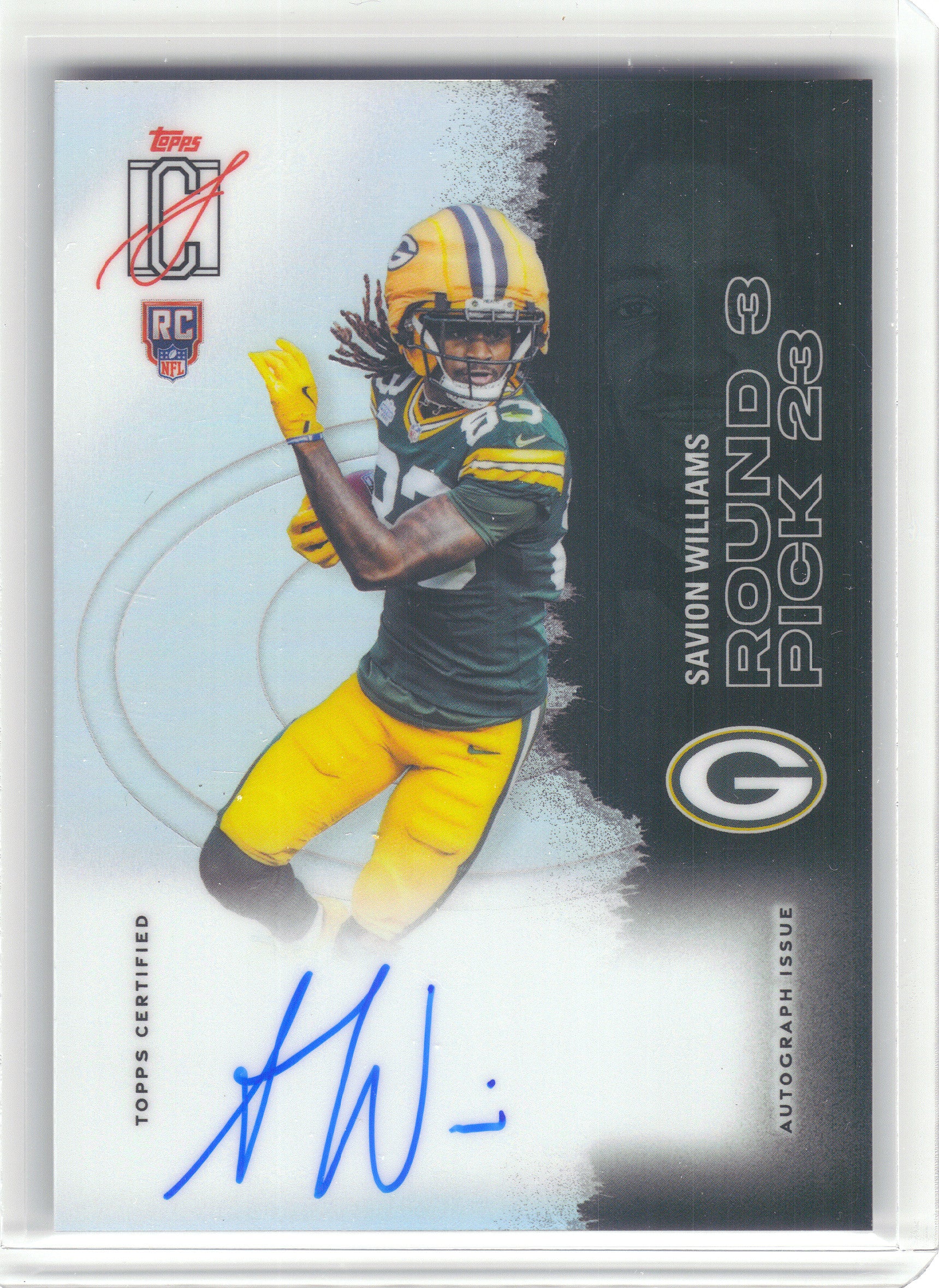 2025 Topps Signature Class #144 Savion Williams Chrome Autographs Green Bay Packers Rookie, Auto