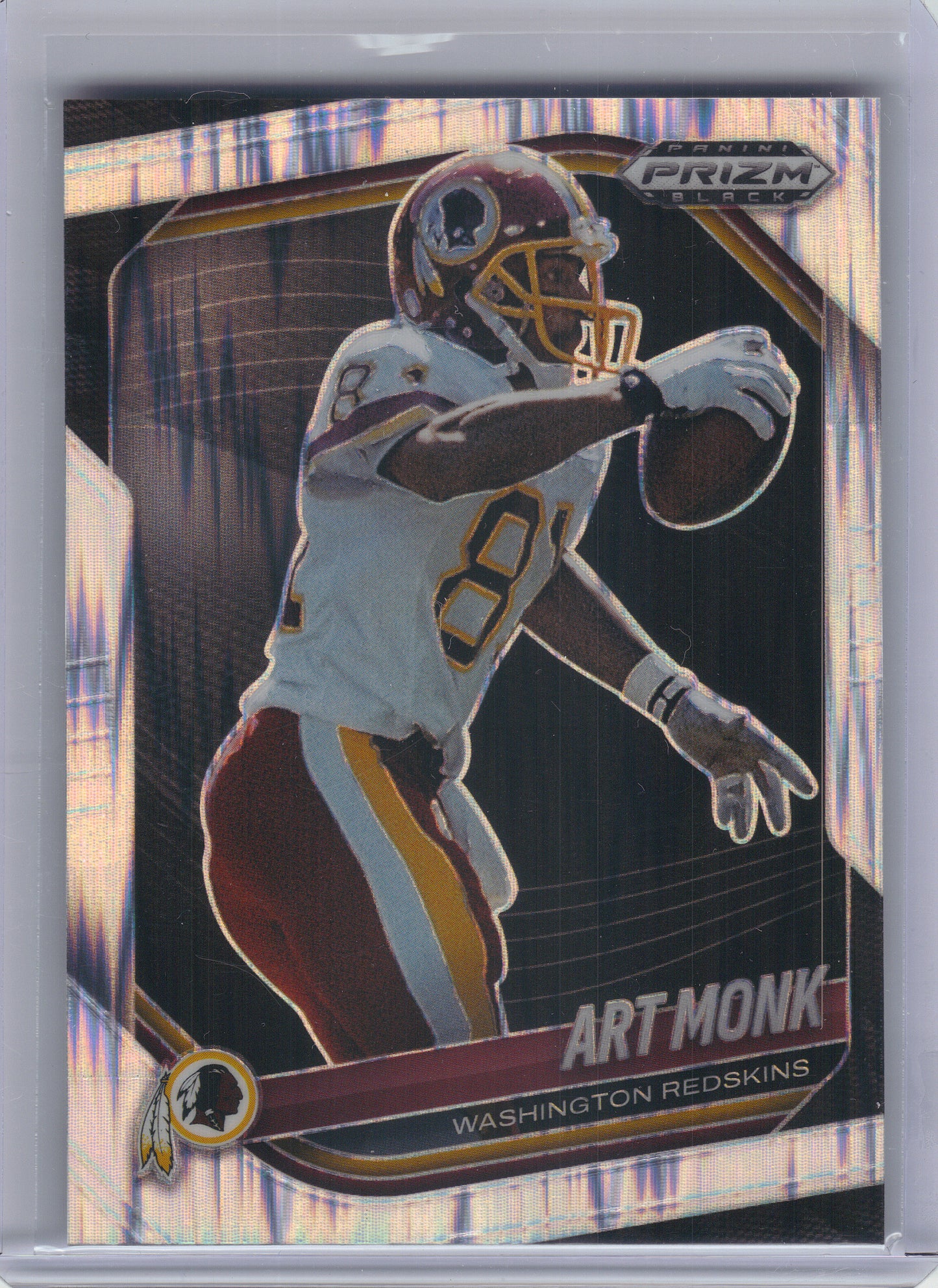 2025 Panini Prizm Black #147 Art Monk Prizms Skewed #/249 Washington Redskins SN