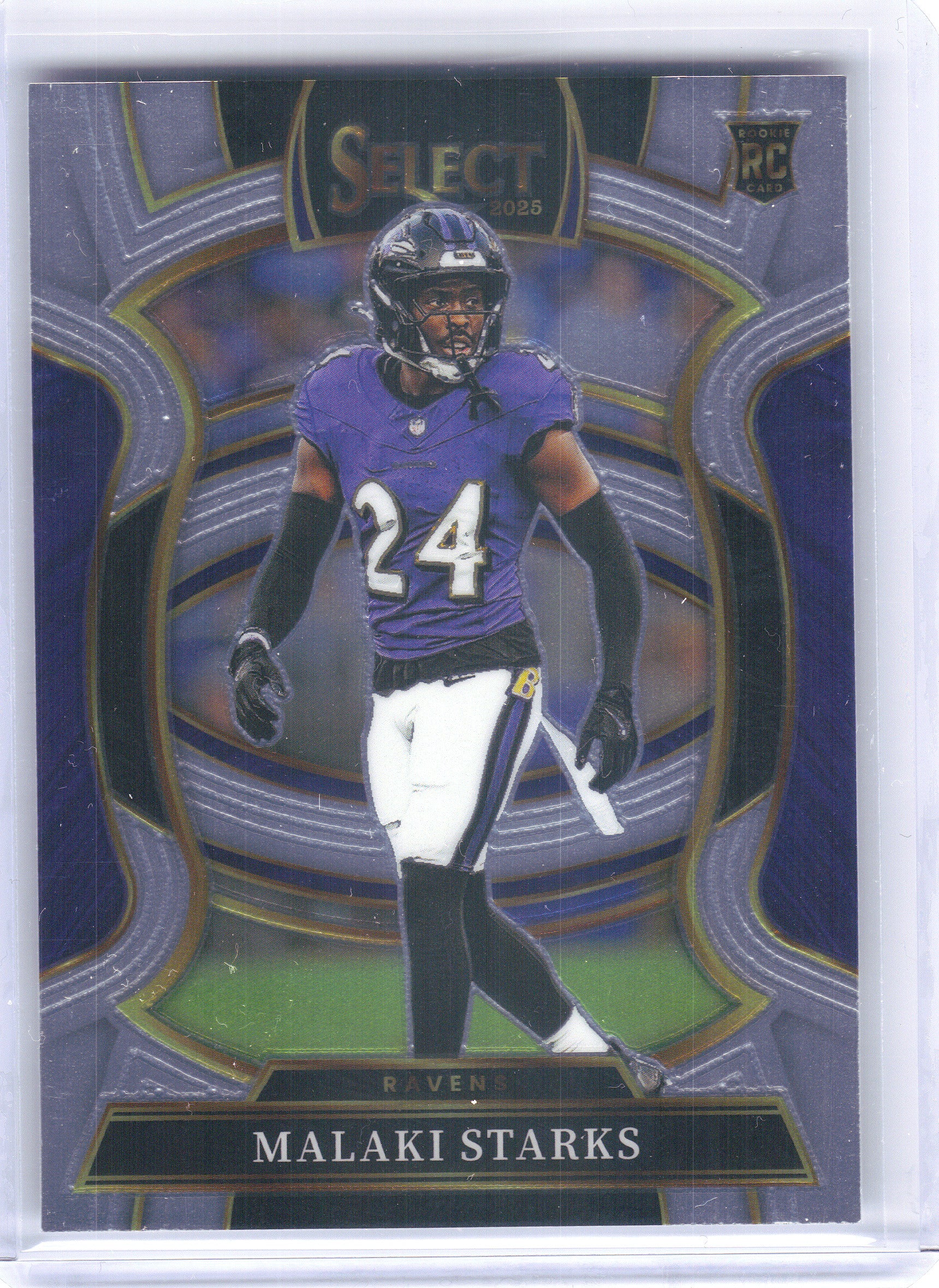 2025 Panini Select #61 Malaki Starks Baltimore Ravens Rookie