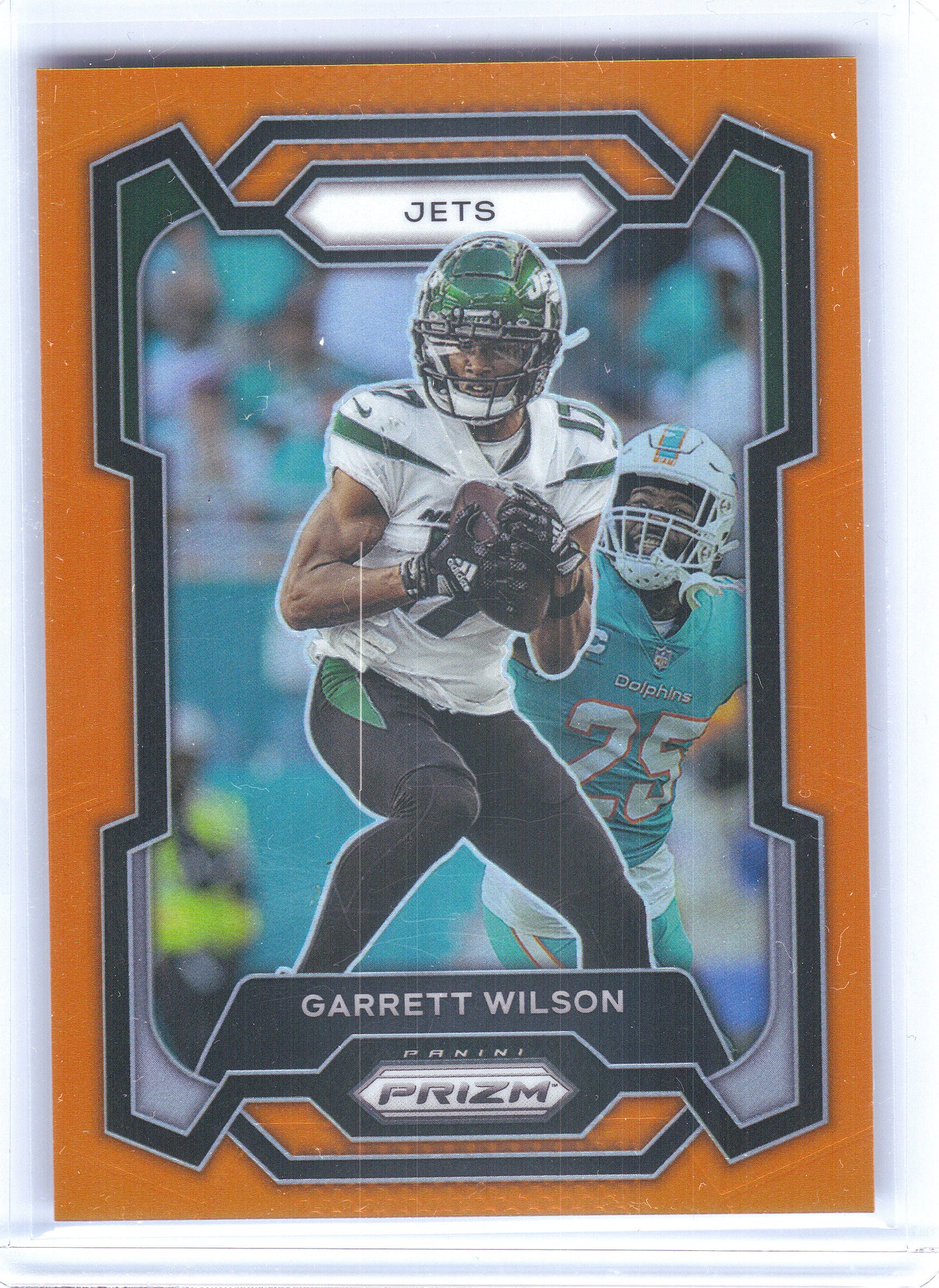 2023 Panini Prizm #233 Garrett Wilson Orange #/249 New York Jets SN