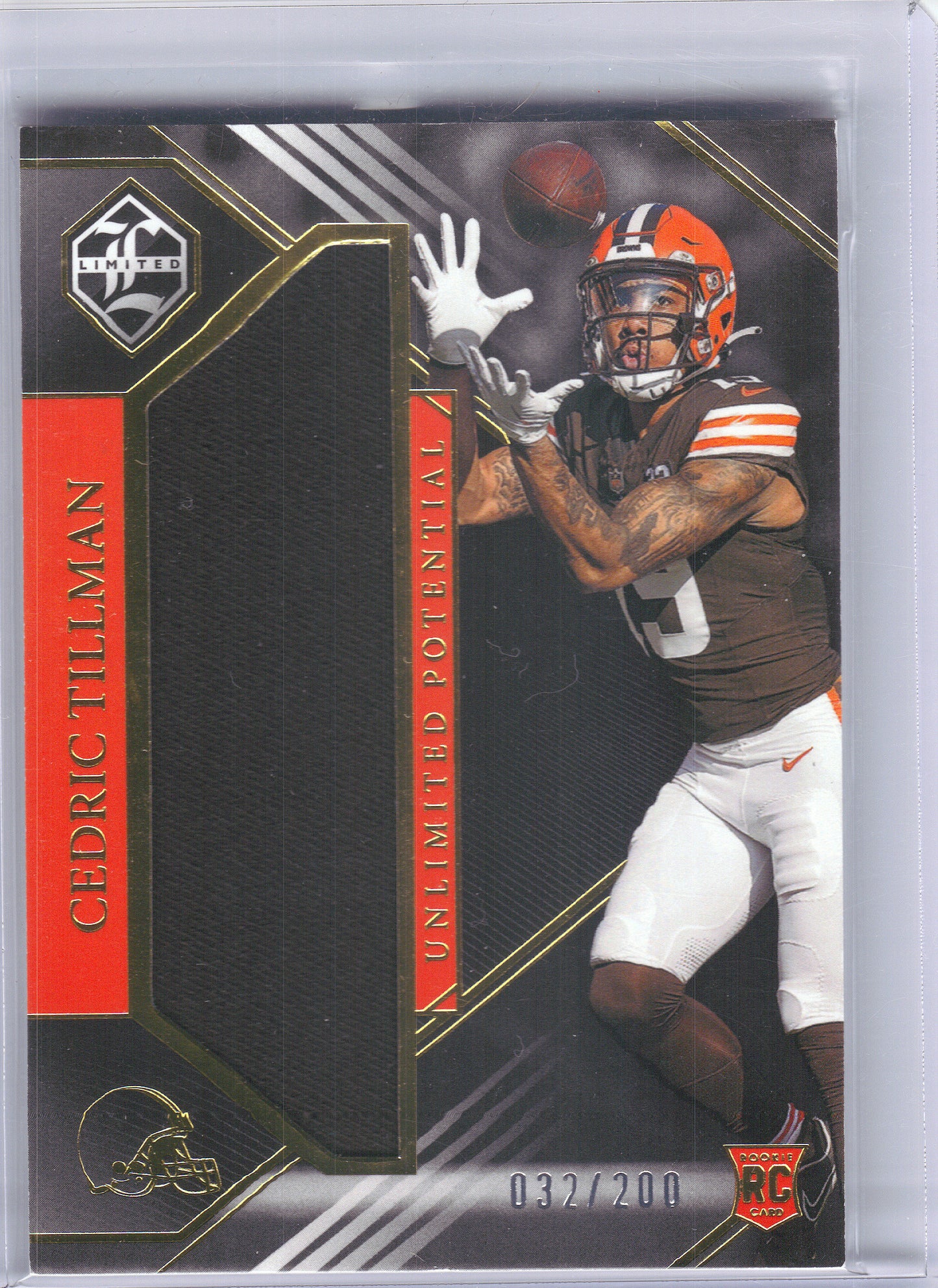 2023 Panini Limited #LP-CTI Cedric Tillman Unlimited Potential #/200 Cleveland Browns SN, Memorabilia