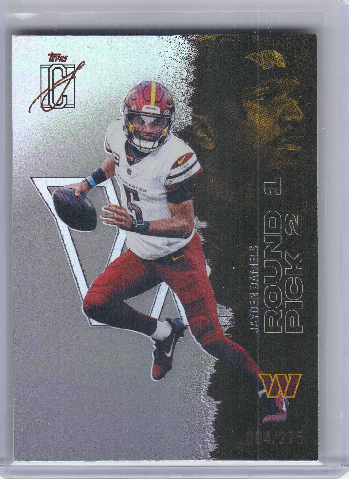 2025 Topps Signature Class #57 Jayden Daniels Chrome Washington Commanders