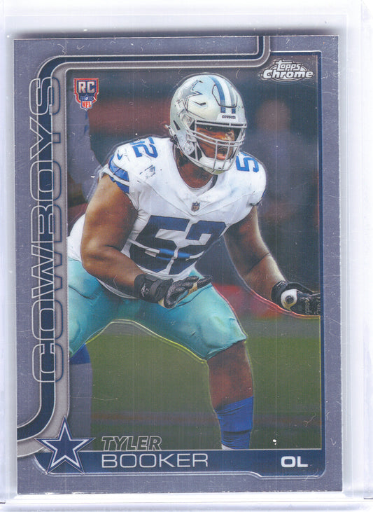 2025 Topps Chrome #381 Tyler Booker Dallas Cowboys Rookie