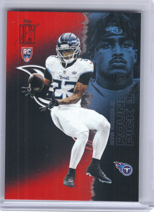 2025 Topps Signature Class #212 Kevin Winston Jr. Red & Black Tennessee Titans Rookie