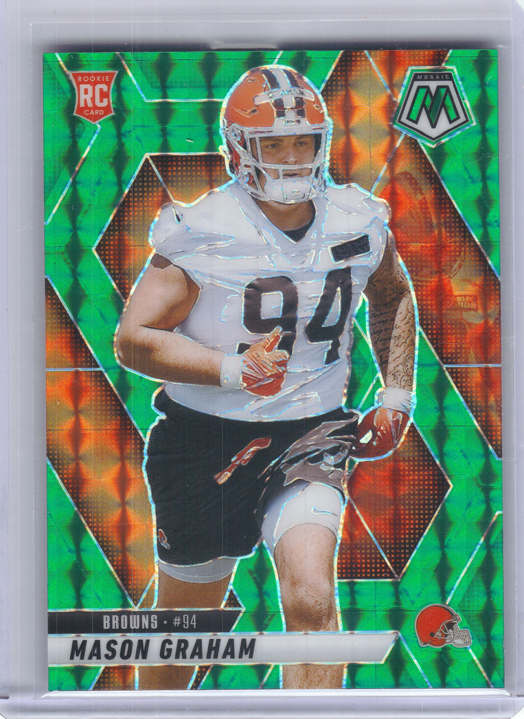 2025 Panini Mosaic #311 Mason Graham Mosaic Green Cleveland Browns Rookie