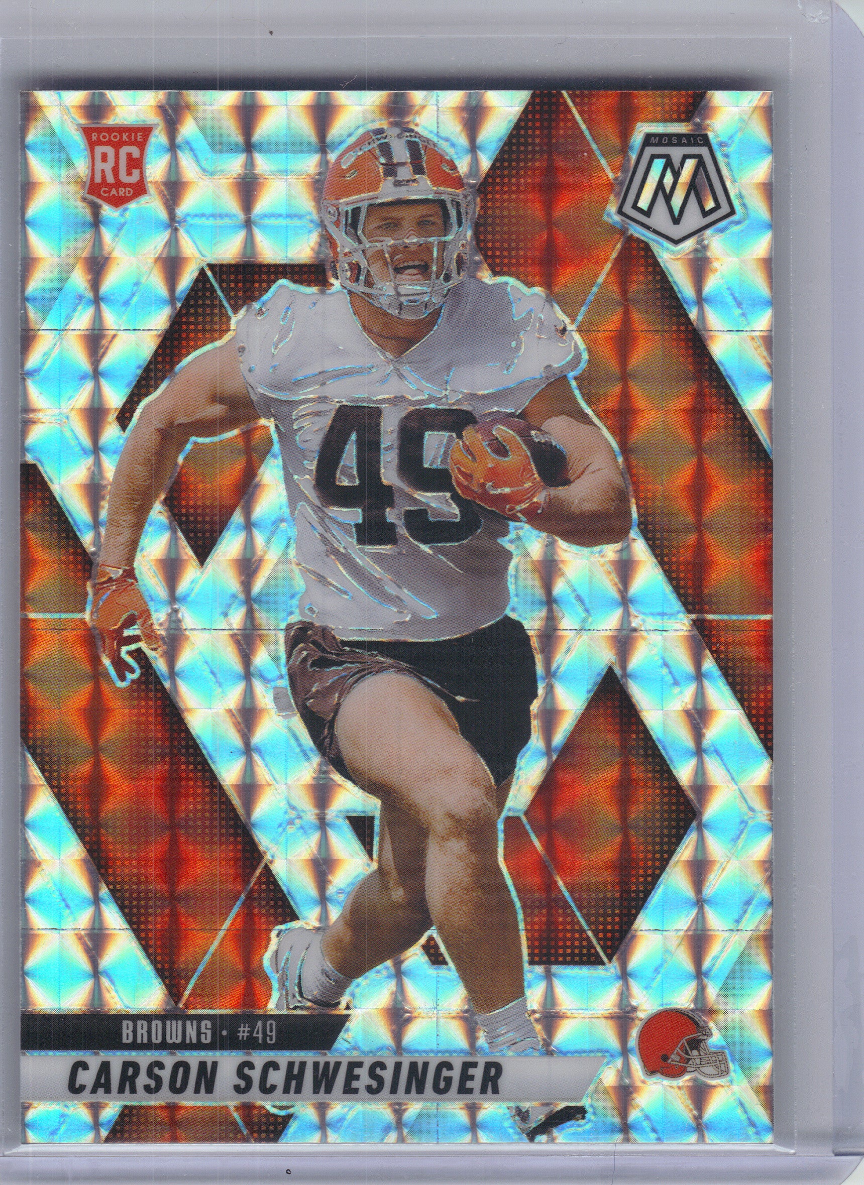 2025 Panini Mosaic #371 Carson Schwesinger Mosaic Cleveland Browns Rookie