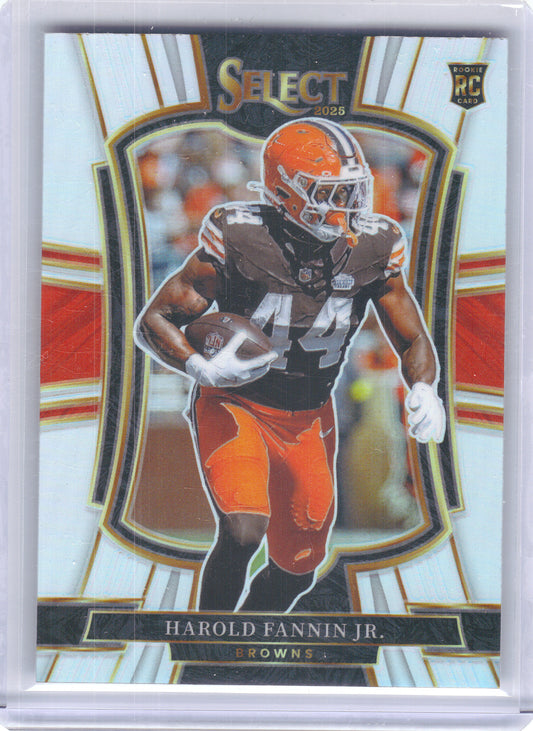 2025 Panini Select #155 Harold Fannin Jr. Silver Prizm Cleveland Browns Rookie