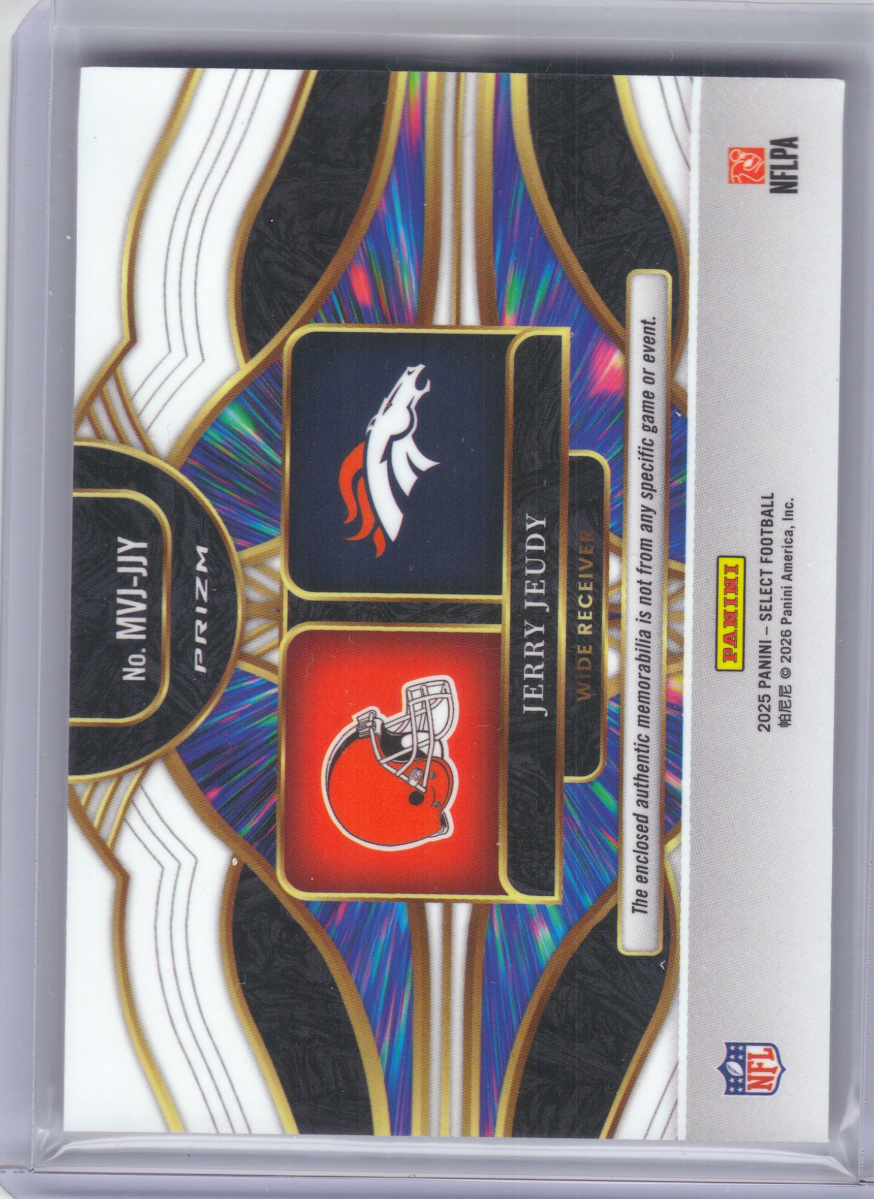 2025 Panini Select #MVJ-RDE Rico Dowdle Multiverse Jerseys Red Prizm Memorabilia