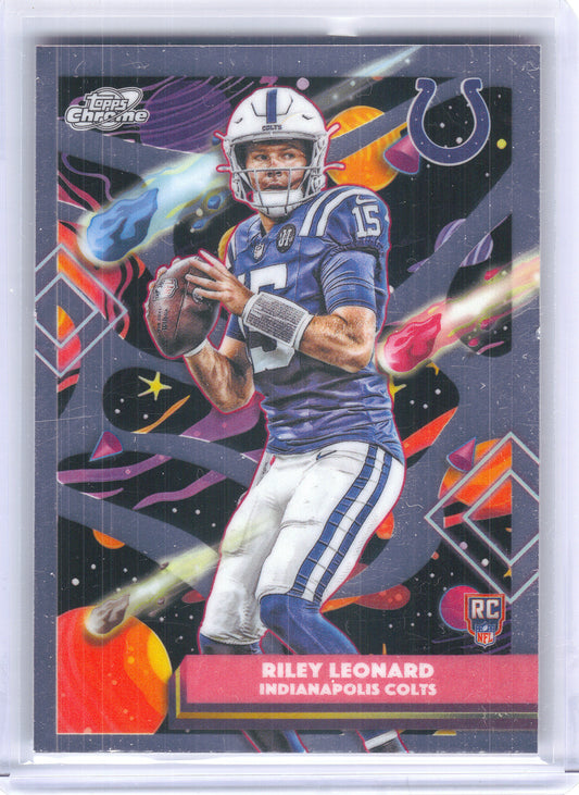 2025 Topps Chrome Cosmic #145 Riley Leonard Indianapolis Colts Rookie