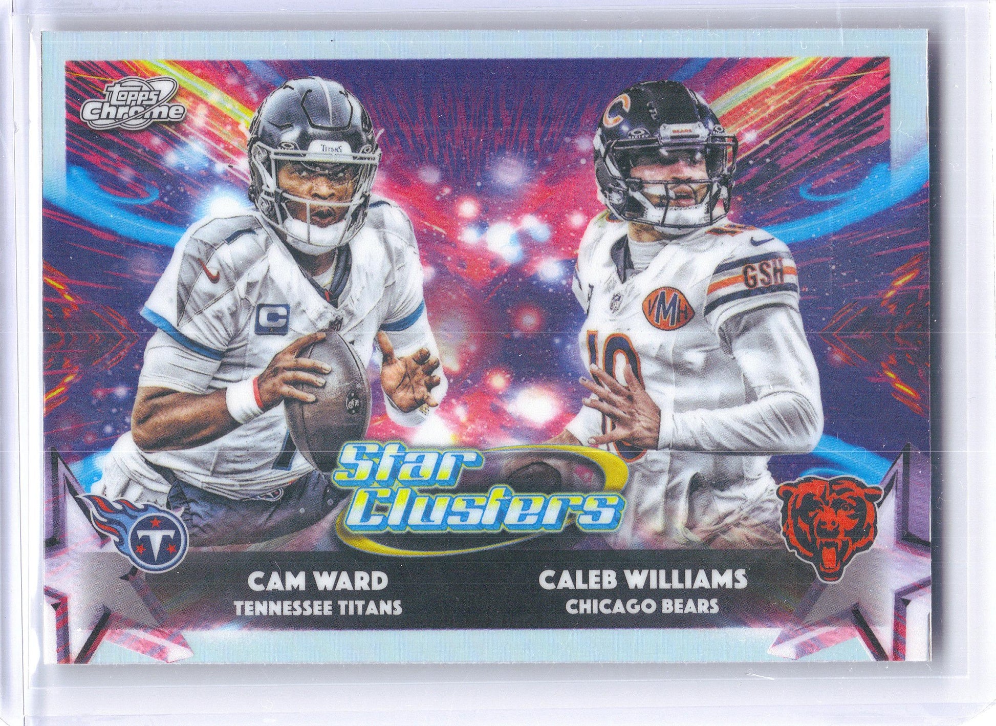 2025 Topps Chrome Cosmic #SC-1 Cam Ward / Caleb Williams Star Clusters