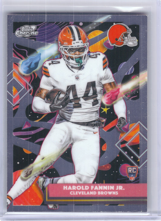 2025 Topps Chrome Cosmic #125 Harold Fannin Jr. Cleveland Browns Rookie