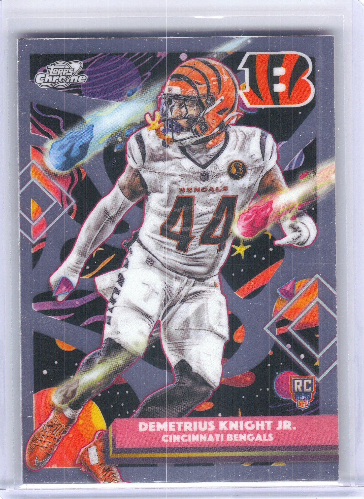 2025 Topps Chrome Cosmic #120 Demetrius Knight Jr. Cincinnati Bengals Rookie