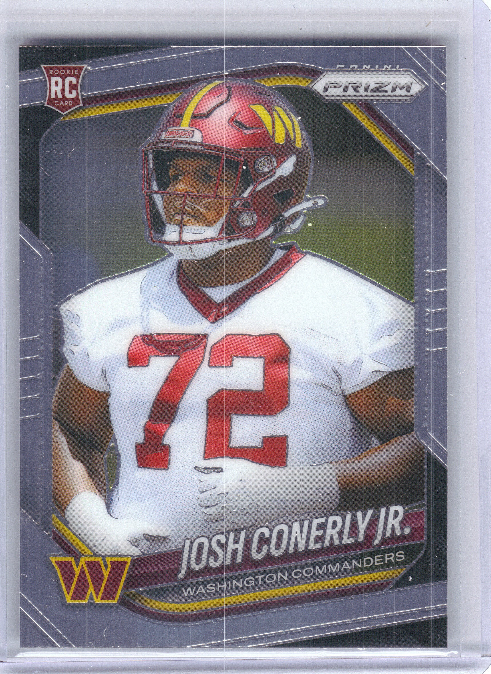 2025 Panini Prizm #382 Josh Conerly Jr. Washington Commanders Rookie