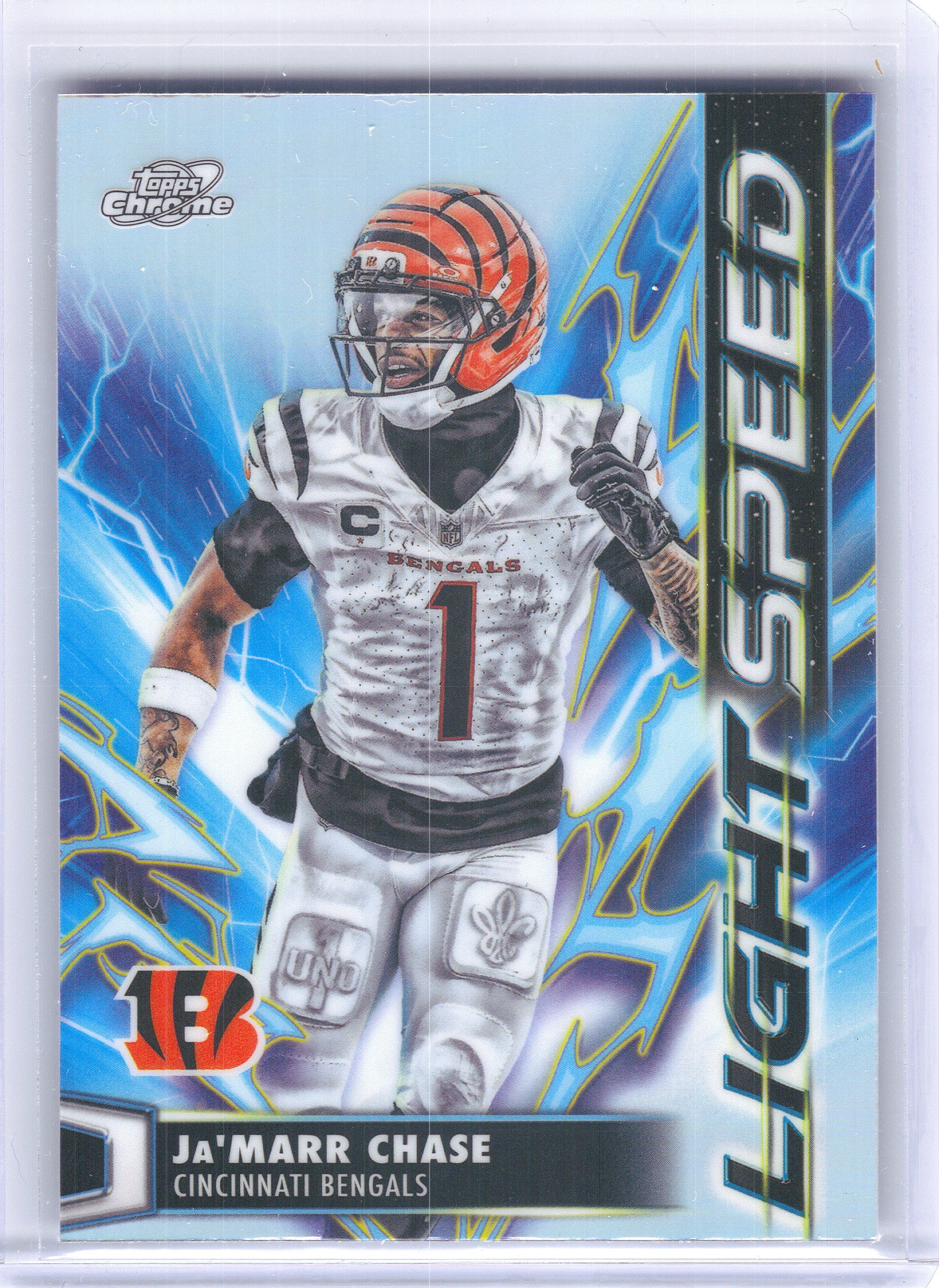 2025 Topps Chrome Cosmic #LS-23 Ja'Marr Chase Light Speed Cincinnati Bengals