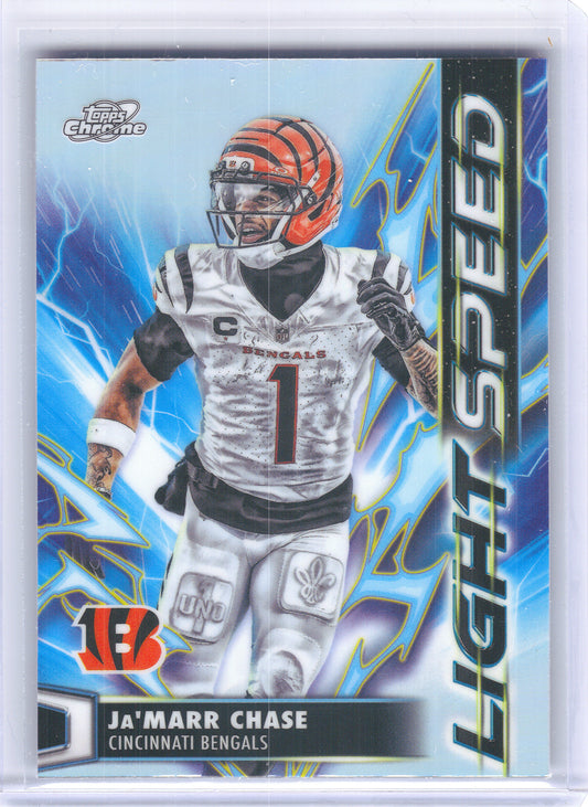 2025 Topps Chrome Cosmic #LS-23 Ja'Marr Chase Light Speed Cincinnati Bengals