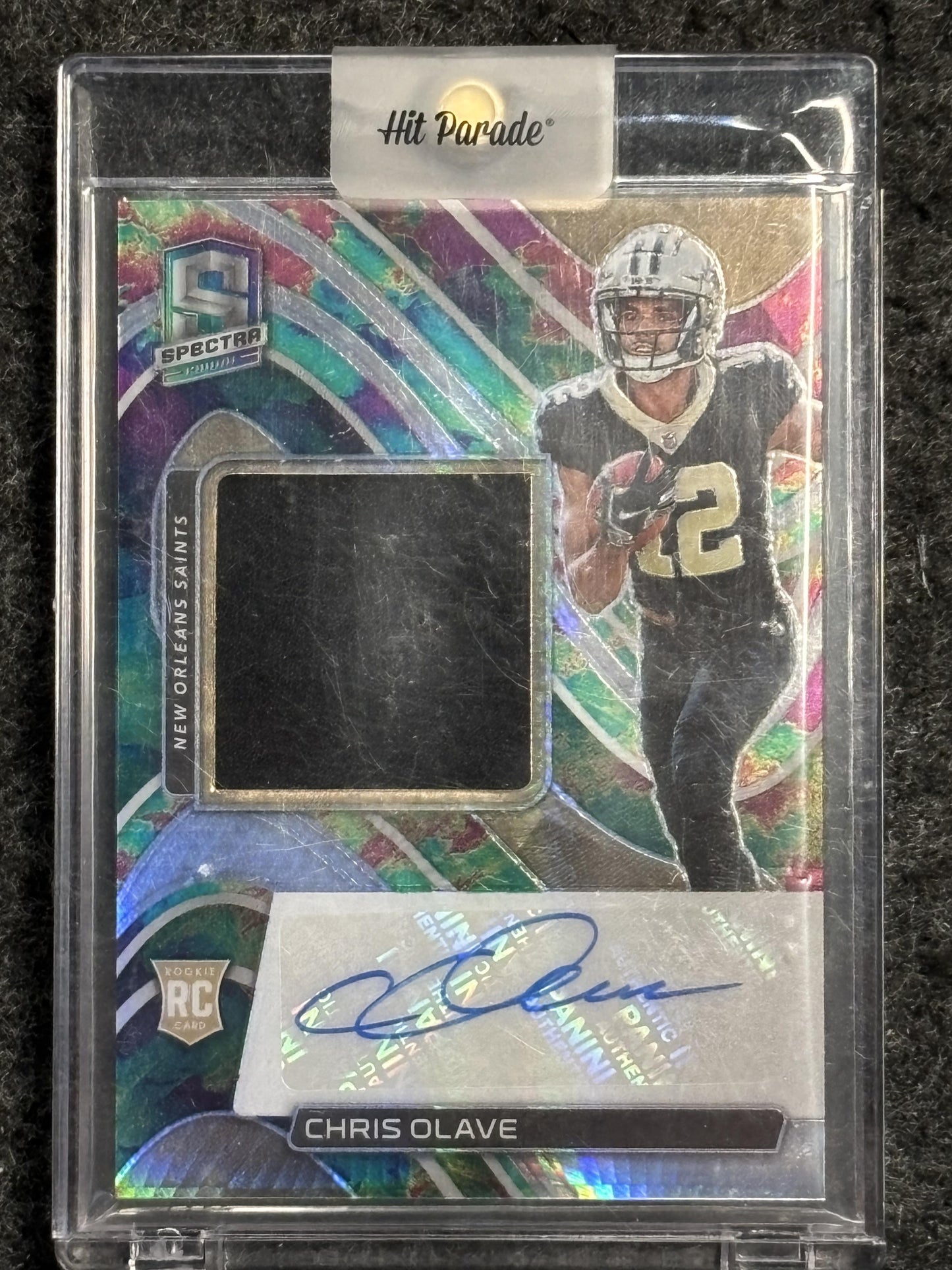 2022 Panini Spectra #206 Chris Olave Celestial #/99 New Orleans Saints SN, Rookie, Memorabilia, Auto