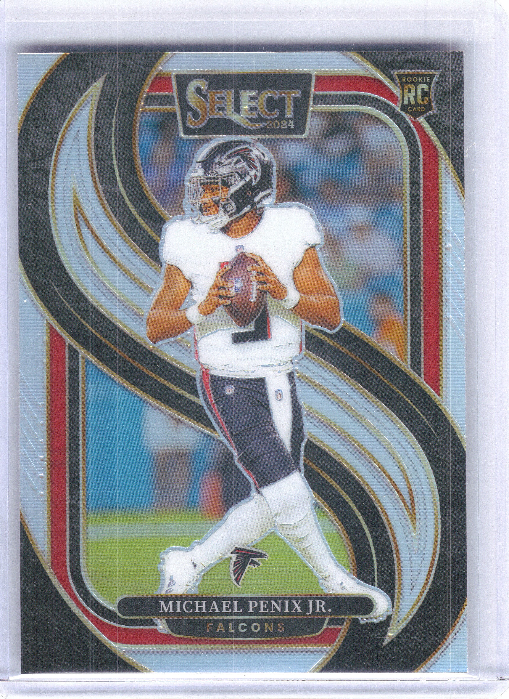 2024 Panini Select #110 Michael Penix Jr. Silver Prizm Atlanta Falcons Rookie