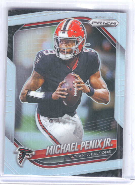 2025 Panini Prizm #56 Michael Penix Jr. Silver Atlanta Falcons