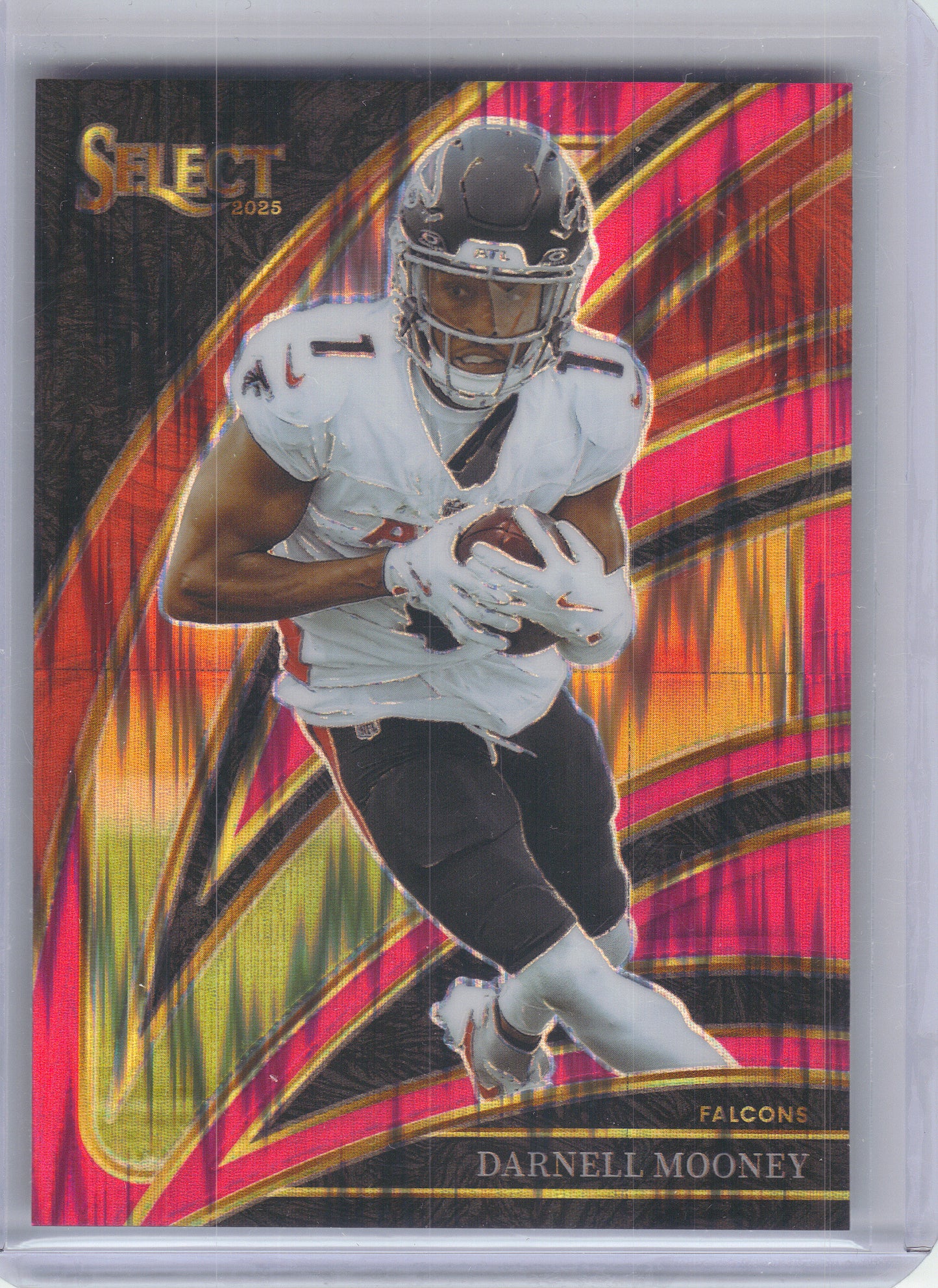 2025 Panini Select #246 Darnell Mooney Pink Prizm Shock Atlanta Falcons