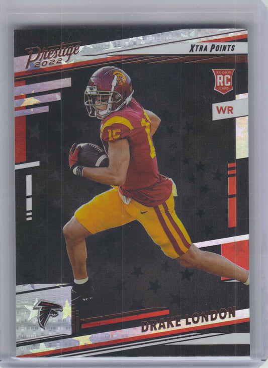 2022 Panini Prestige #309 Drake London Xtra Points Astral Atlanta Falcons Rookie