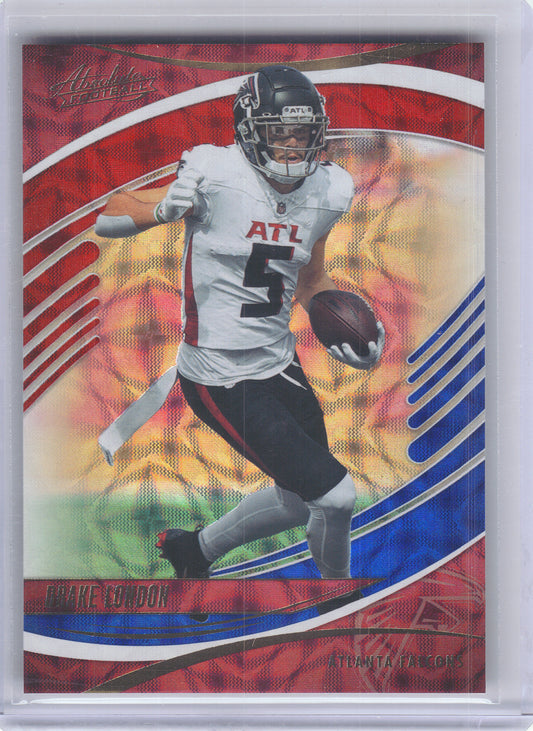 2025 Panini Absolute #51 Drake London Red, White and Blue Kaleidoscope Atlanta Falcons