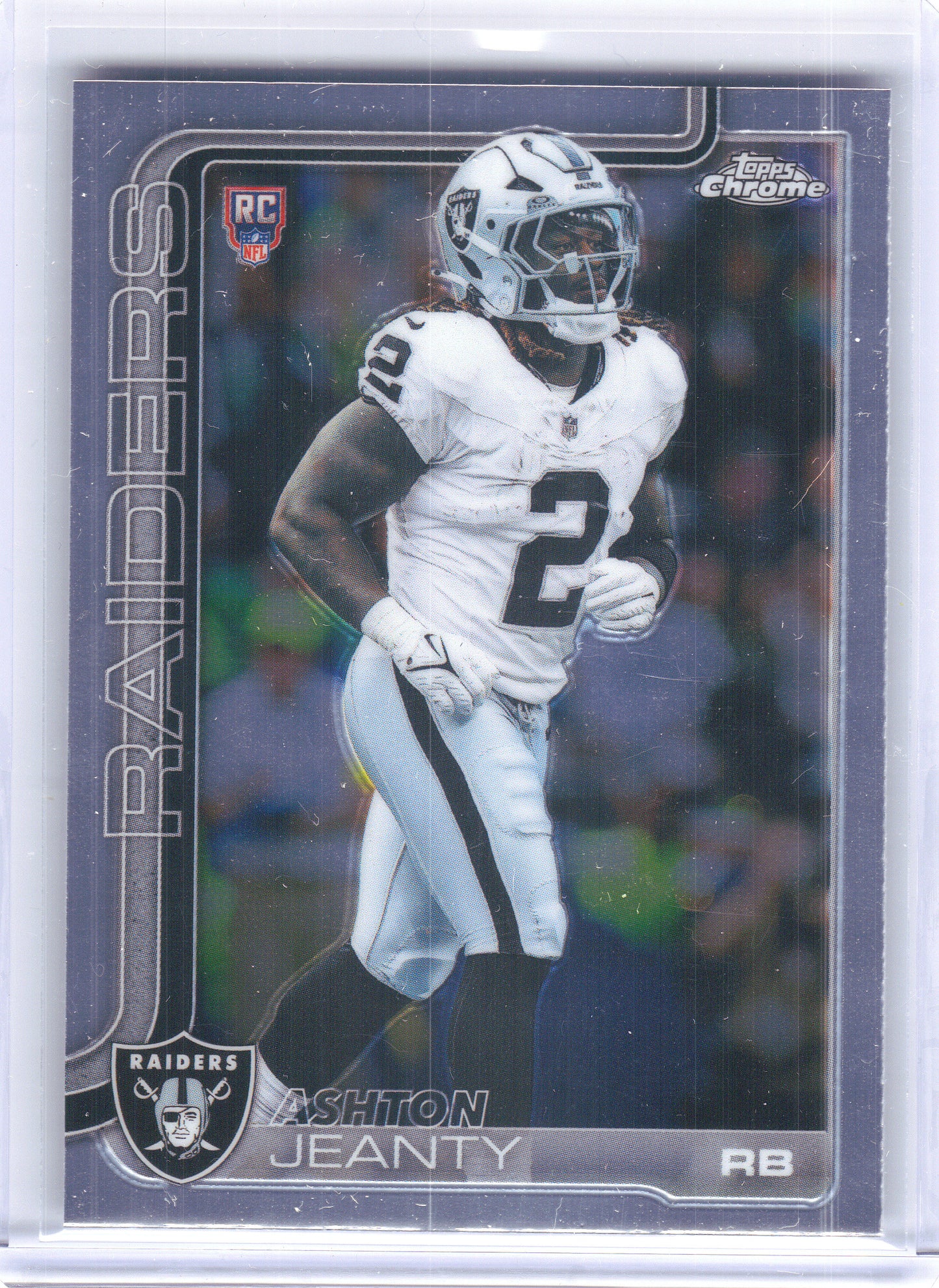 2025 Topps Chrome #322 Ashton Jeanty Las Vegas Raiders Rookie