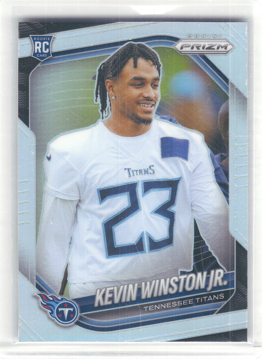2025 Panini Prizm #340 Kevin Winston Jr. Silver Tennessee Titans