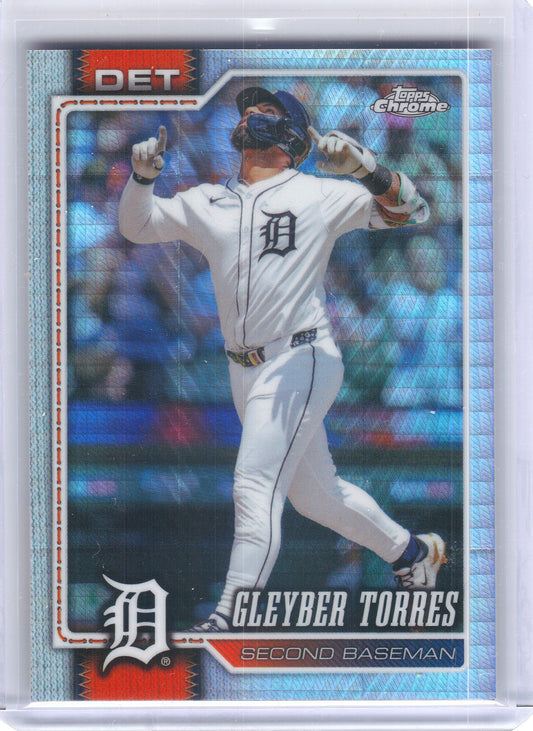 2026 Topps Chrome #35 Gleyber Torres PRISM Refractor Detroit Tigers