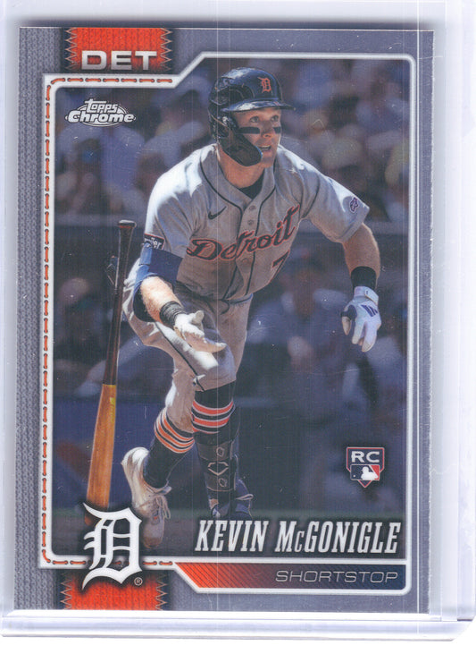 2026 Topps Chrome #16 Kevin McGonigle Detroit Tigers Rookie