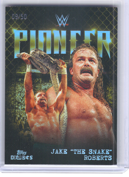 2026 Topps Decades WWF #53 Jake "The Snake" Roberts Gold /50