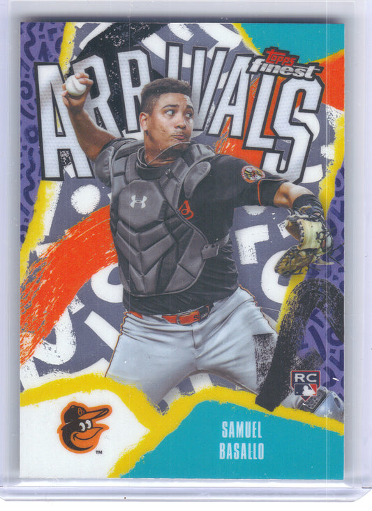 2026 Finest #A-3 Samuel Basallo Arrivals Baltimore Orioles