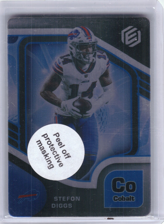 2021 Panini Elements #50 Stefon Diggs Metal Cobalt #/27 Buffalo Bills SN