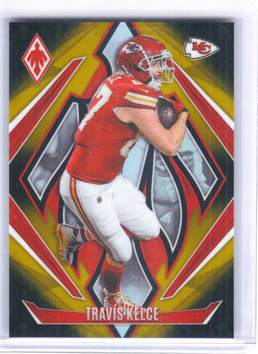 2024 Panini Phoenix #134 Travis Kelce Gold Fade #/125 Kansas City Chiefs SN
