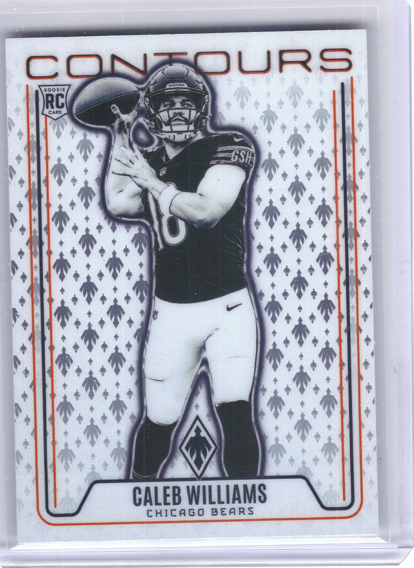 2024 Panini Phoenix #CON-CWS Caleb Williams Contours Chicago Bears