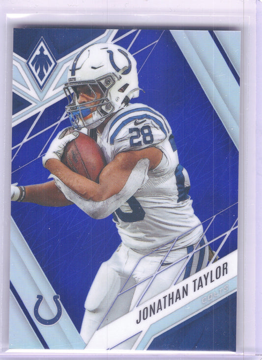 2022 Panini Phoenix #29 Jonathan Taylor Blue Color Match Indianapolis Colts SN