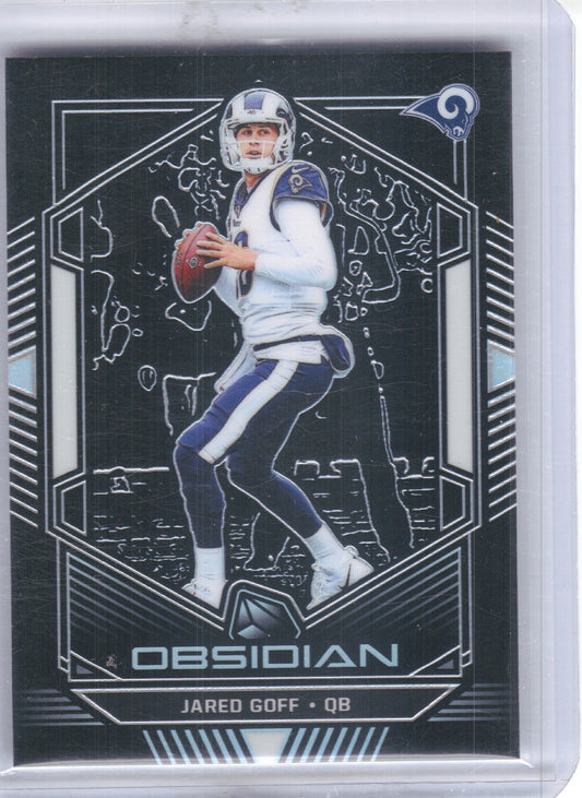 2019 Panini Obsidian #88 Jared Goff #/125 Los Angeles Rams SN