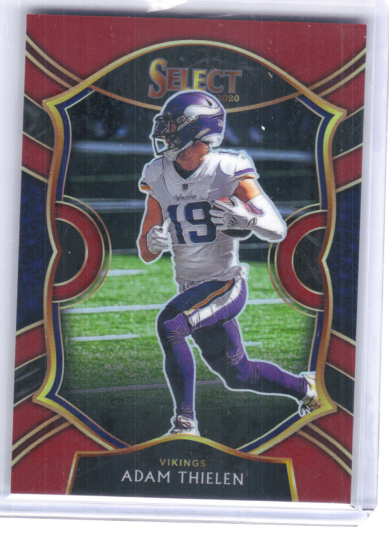 2020 Panini Select #14 Adam Thielen Maroon Prizm #/149 Minnesota Vikings SN
