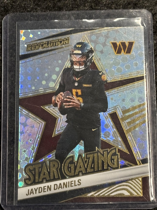 2025 Panini Revolution #23 Jayden Daniels Star Gazing Washington Commanders